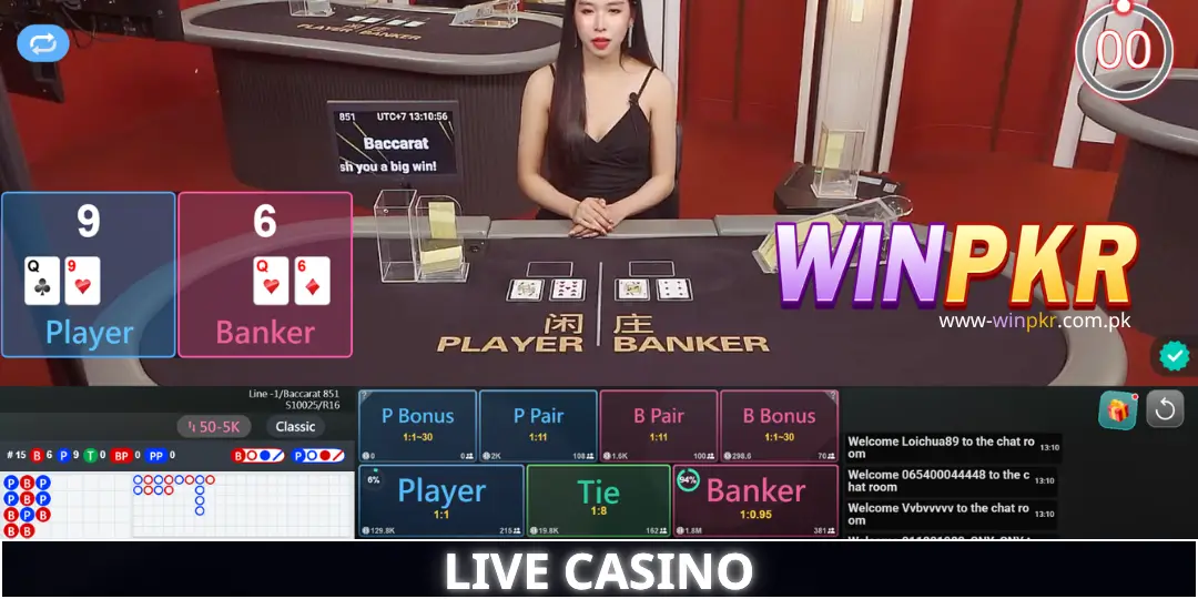 WinPKR Live - Baccarat : Review، تعارف، مکمل گائیڈ اور WinPKR پر بڑی جیت کے لیے 5 مؤثر حکمت عملیاں 2 Live Baccarat VIA فراہم کنندہ کا تعارف